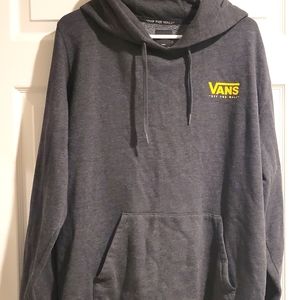 Vans hoodie mens large gray